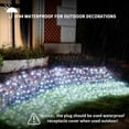 thumbnail image 3 of YSPUKY Christmas Lights Outdoor Lights for Patio, Christmas Decorations Outdoor Waterproof Led Net Christmas Tree Lights 144LED 7ftx7ft White, 3 of 6
