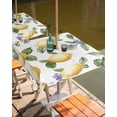 thumbnail image 2 of Fsddascl Summer Lemon Outdoor Tablecloth - 60x60 Inch Square Dining Table Cover, Spring Purple Floral Botanical Bee Waterproof Outdoor Table Cloth with Umbrella Hole & Zipper for Picnic/Patio/Party, 2 of 7