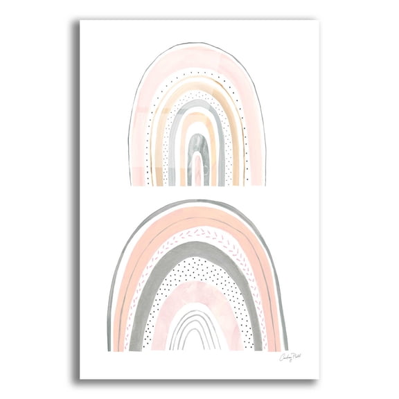 Epic Art 'Boho Rainbow IV by Courtney Prahl, Acrylic Glass Wall Art, 16"x24"