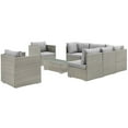 thumbnail image 2 of Modway Repose Outdoor Patio 8 Piece Sectional Set, Multiple Colors, 2 of 8