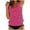 Hot Pink, variant on Akafmk Tankini Swimsuits for Women Two Piece Bathing Suits Loose Fitting Floral Printed Swim Tops with Swim Brief Comfortable Athletic Swimwear, Sizes M-5XL
