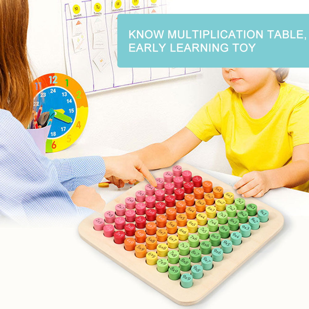 Abacus en bois premier times tables jouet éducatif enfants cubes sommes réponse math 