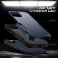 thumbnail image 3 of JETech Case for iPhone 14 6.1-Inch, Heavy Duty Dual-Layer Rugged Protection, Shockproof Protective Tough Phone Cover with Matte Back (Navy), 3 of 6