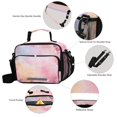 thumbnail image 4 of Insulated Lunch Bag 6L Leak-Proof Lunch Box with Shoulder Strap Multiple Pockets Lunch Tote Colorful Pastel Floral Pattern, 4 of 9