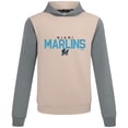 thumbnail image 2 of Men's Levelwear Sand Miami Marlins Throwback Carve Ultimate Hoodie, 2 of 3