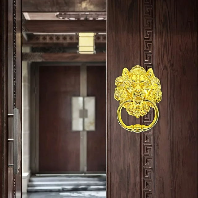 Liquidation! Anneau de Porte, Poignée de Porte en Alliage Style Antique Chinois avec Finition Argentée