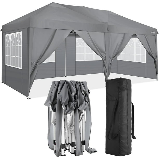10' x 20' Outdoor Canopy Tent EZ Pop Up Backyard Canopy Portable