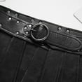 thumbnail image 4 of Doomiva Mens Medieval Tassel Skirt Gladiator Warrior PU Leather Waist Belt Scotland Skirt Wetlook Kilt Skirt Halloween Carnival Cosplay Costume Black One Size, 4 of 7