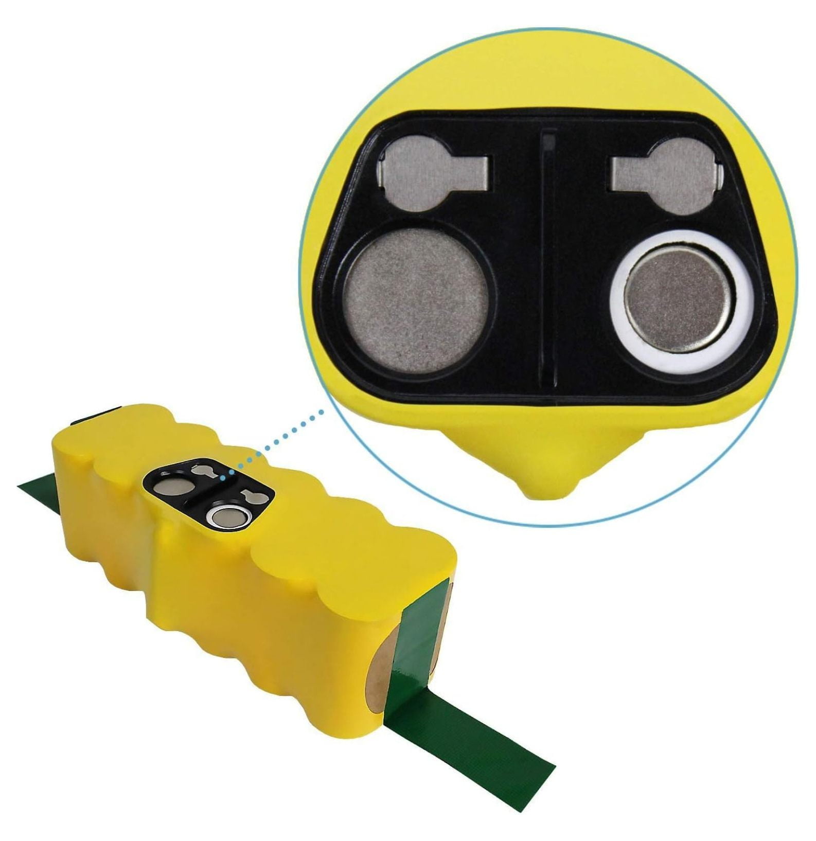 Roomba Battery Replacement 14.4V NiCD - Compatible with 500 600 700 Series & 563, 561, 551 - 2.0Ah NiCD Vacuum Cleaner Battery