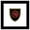 Black Framed Version, variant on Gallery Pops House of the Dragon - Shield Crest Wall Art, Black Framed Version, 12" x 12"