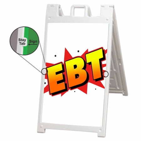 EBT (24 X 36 ) Deluxe A-Frame Signicade Includes 2 Removable Panels & Stand