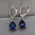 thumbnail image 4 of Luxury Temperament Diamond Geometric Circle Earrings Personality Earrings, 4 of 9