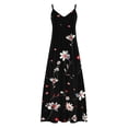 thumbnail image 5 of LVHAOGJOB Robe Maxi pour Femmes à Bretelles Spaghetti Sans Manches Robe d'Été Longue Imprimé Tendance Robe de Plage pour Femmes, 5 of 5