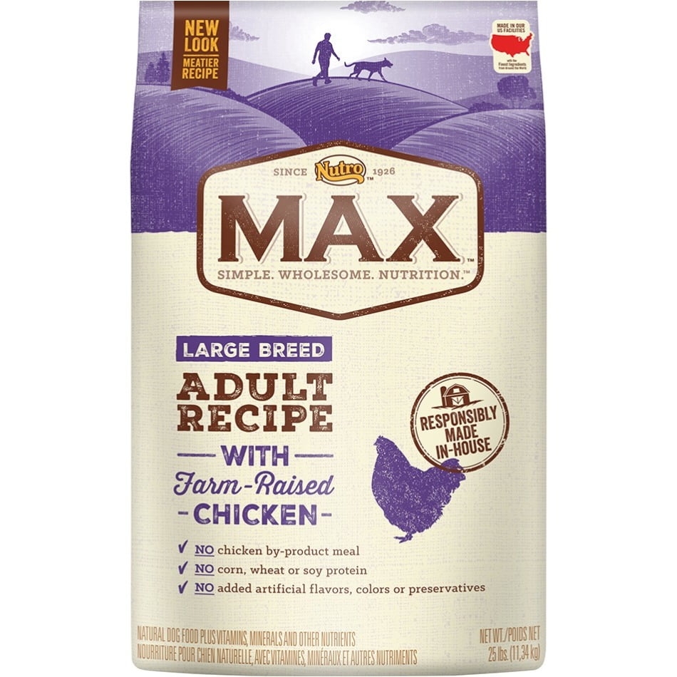 Photo 1 of Nutro Max Large Breed Natural Chicken Meal & Rice Adult Recipe Dry Dog Food - BBD JUN 20/2024