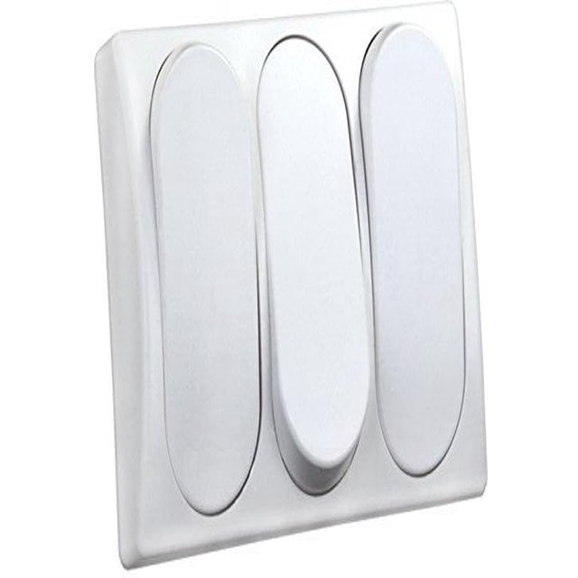 Interruptor Modular Triple Blanco JR Products 13595 12V