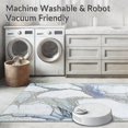 thumbnail image 5 of ODIKA 4'x6' Machine Washable Non-Slip Area Rug, Arctic Shimmering Pelt Style High Traffic Rug, White, 127082, 5 of 7