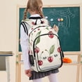 thumbnail image 7 of FORMRS School Backpack 17" Student Travel Bag with Laptop Compartment, Beige Cherry, 7 of 7