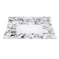 thumbnail image 2 of 37"x22" Bathroom Vanity Top, with Undermount Ceramic Sink and Backsplash, artificial marble Bathroom Vanity Top with 1 Pre-Drilled Hole, New Carrara white and black( only Bathroom Vanity Top ), 2 of 14