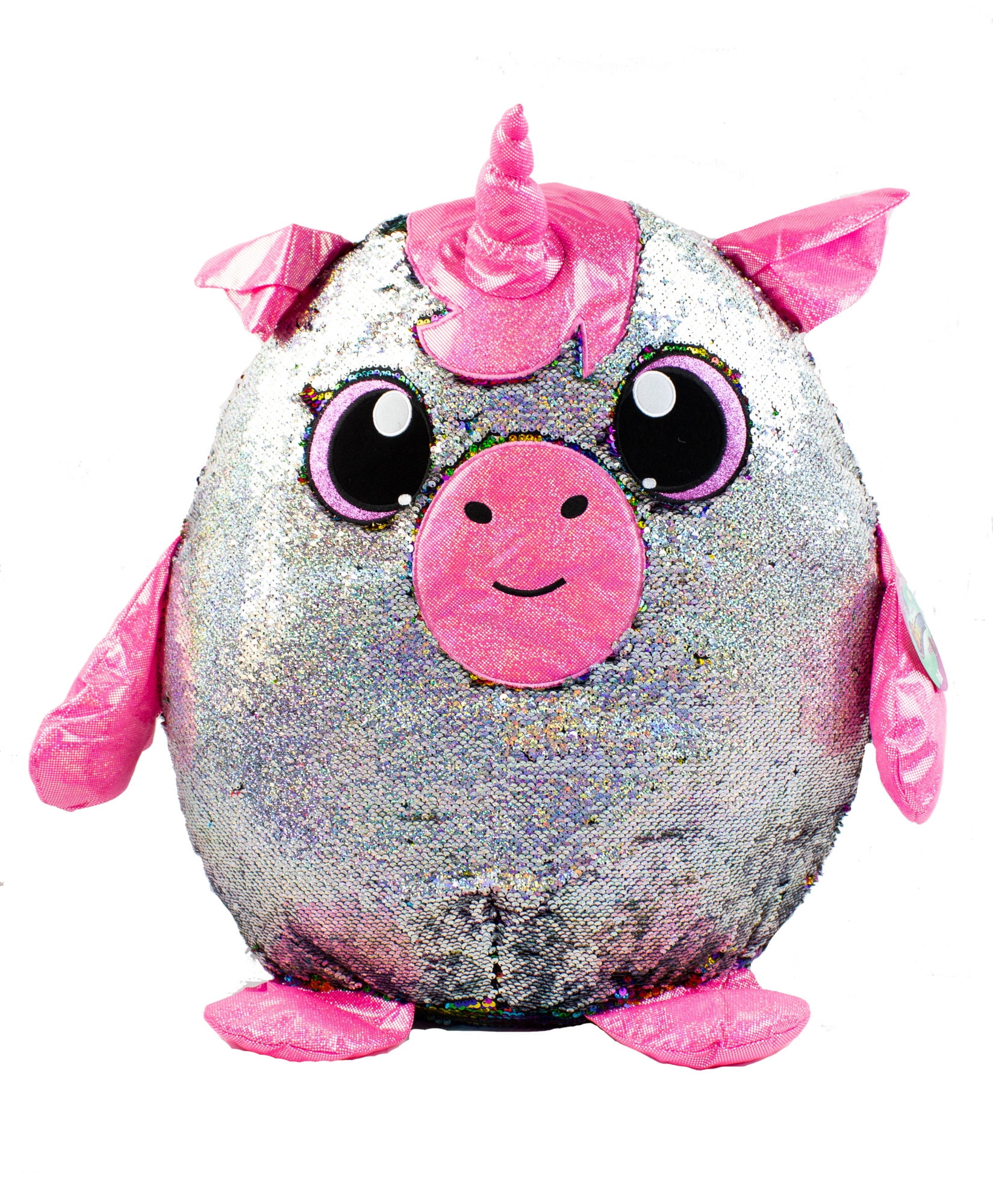 reversible sequin stuffed animal