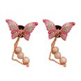 thumbnail image 1 of Juego de fragancias con Clip para decoración de aromaterapia, salida de aire para coche, borla de mariposa con diamantes de imitación, mariposa colorida, 2 uds., 1 of 5