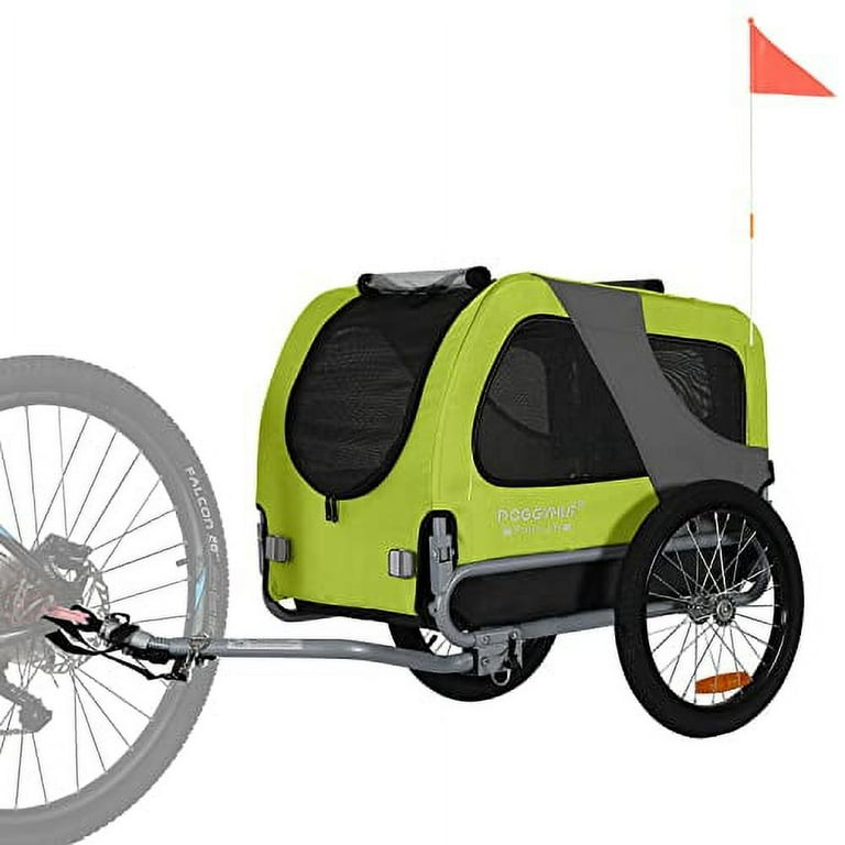 Doggyhut Premium Medium Pet Bike Trailer for Small or Medium Dog Up to 50 LB Folding Frame Carrier 16 Inch Wheels Walmart