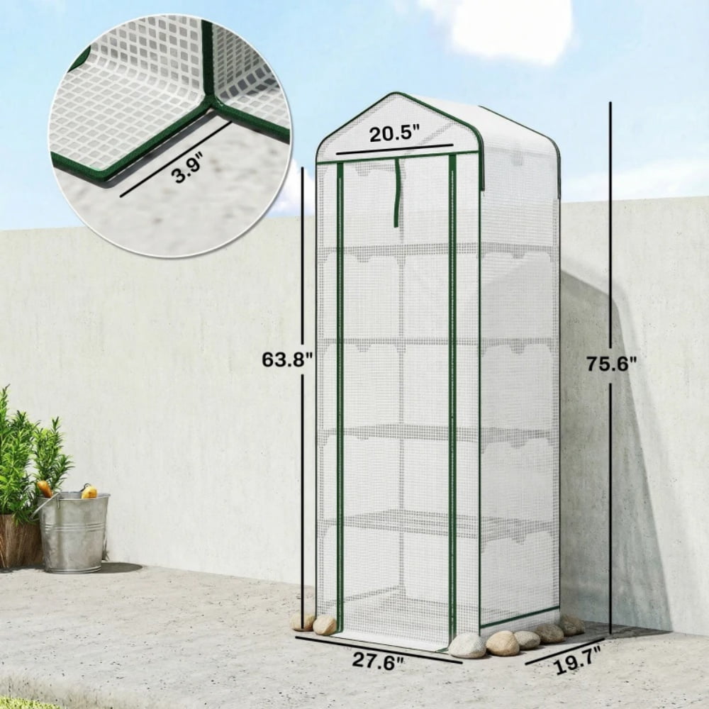 Garden Bed with Mini Greenhouse