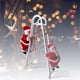 thumbnail image 5 of Decoraciones de Halloween, adornos de Halloween, regalos de Halloween, decoración navideña LED, Papá Noel, juguetes colgantes para escalar, una escalera, 5 of 9