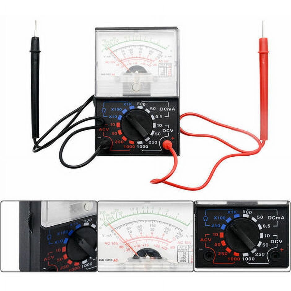 Analog Multimeter Electric Voltimeter Continuity Tester YX 1000A AC DC