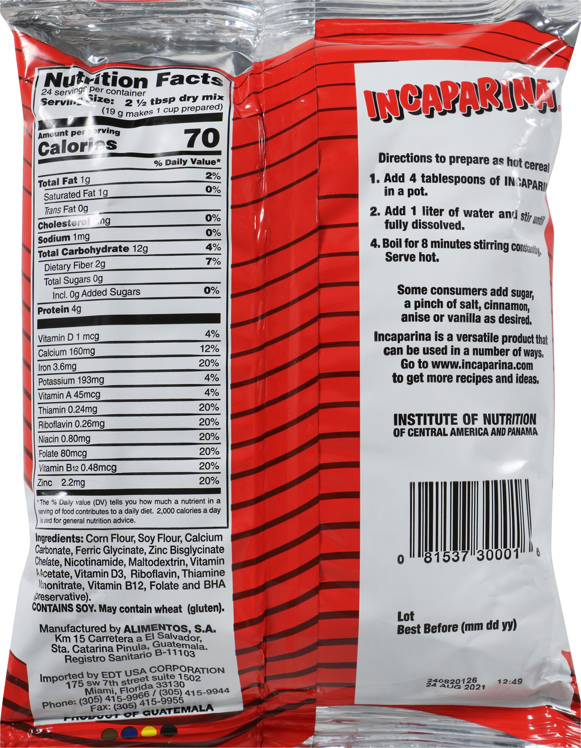 INCAPARINA 15.9 Oz
