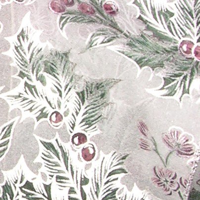 The Ribbon People White and Green Mistletoe Wired Craft Ribbon 4" x 20 Yards