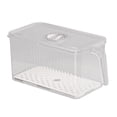 thumbnail image 2 of Transparent Plastic Storage Box Stackable Refrigerator Organizer Bins with Lids for Home Kitchen Accessories - Gray, 2 of 2