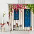 thumbnail image 5 of American Flower Street View Shower Curtains Hand-Painted Building Scenery Polyester Home r Washable Bathroom Partition Set, 5 of 6