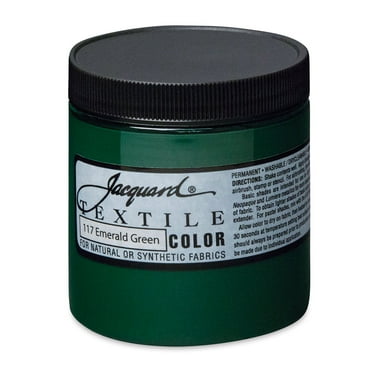 Jacquard Textile Color Fabric Paint 8oz-Emerald Green