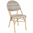 thumbnail image 5 of Safavieh Barrow Wicker Indoor-Outdoor Stacking Side Chair, Grey, Set of 2, 5 of 5