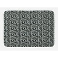 thumbnail image 1 of Abstract Bath Mat, Angled Geometric Shapes with Camouflage Pattern Pixel Art Inspirations, Non-Slip Plush Mat Bathroom Kitchen Laundry Room Decor, 29.5 X 17.5 Inches, Grey Black Pale Grey, Ambesonne, 1 of 2