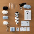 thumbnail image 5 of Amigurumi Crochet Kit Winter Penguin Ornament Handmade Holiday Needlework Supplies For Beginner DIY Decor, 5 of 5