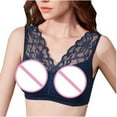 thumbnail image 3 of Darzheoy Bras for Women Plus Size Lace Vest-Style Tube Back Wrap And Chest Underwear Workout Tops High Impact Sports Bras for Women 36, 3 of 7