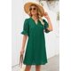 thumbnail image 5 of Minivestido MEROKEETY 2025 de verano de manga corta con cuello en V para mujer, 5 of 8