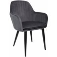 thumbnail image 1 of Sillón Tapizado Rack & Pack Terciopelo Gris Sala Habitación, 1 of 4