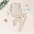 thumbnail image 2 of xaweyi Toddler Baby Girls Clothes Set Fall Winter Outfits Pullover Sweatshirt Camo Pants Set Kids Sweatsuit,Sizes 12-18 Months, 2 of 5