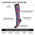 thumbnail image 2 of Pofeuu Tropical Leaves Print Compression Socks for Women & Men Circulation - Best Support for Nurses,Running,Athletic,Sports, 2 of 7