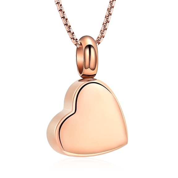 Stainless Steel Heart Urn Pendant Cremation Jewelry for Ashes Holder Memory Necklace Memorial Jewelry