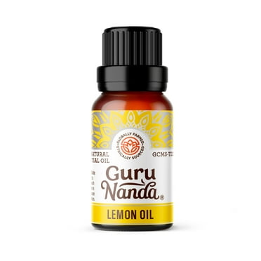 GuruNanda 100% Pure & Natural Lemon Essential Oil for Aromatherapy & Diffuser - 15ml