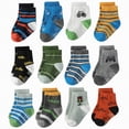 thumbnail image 2 of HCNTES GYM Socks for Boys Girls Colorful Cute Socks Children's Crew Socks Set Kids 1T 2T 3T 4T 5T 6T 7T Spring Summer Wear(L01-Orange,1 Years), 2 of 6