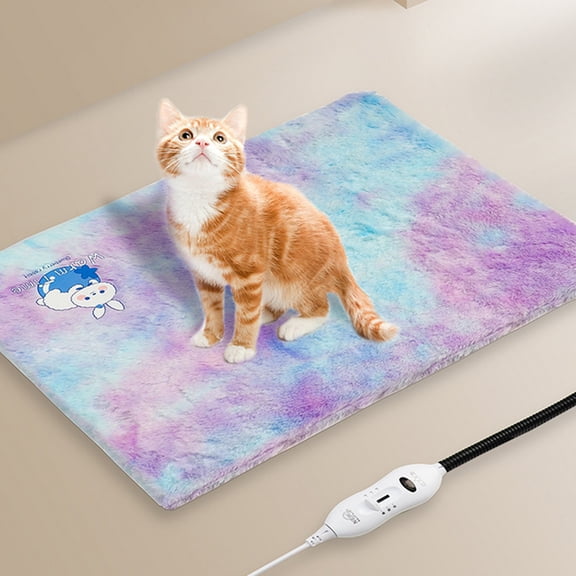 Tuvgenk Indoor Heated Floor Mat Non Slip Area Rug Washable Rectangular Area Rug 12x16 inch