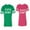 Men Green / Women Pink, variant on Papa Mama Bear Matching Couple Cotton Jerseys (Men Green / Women Black) (Men S / Women S)
