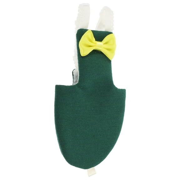 PAMINGONO Pet Bird Clothes 1 Set Olive Green Cotton Cloth Reusable Adjustable for Daily Use and Outdoor Activities