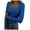 Blue, variant on Women's Sweaters Fall 2026 Lightweight Long Sleeve Square Neck Tunic Tops (White,XL)