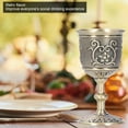 thumbnail image 5 of Bronze Wine Cup Vintage Goblet, Embossed European Royal Chalice Whiskey, Drink Party Supplies, Graduation Anniversary Christmas Collecting Ornaments[large size], 5 of 9