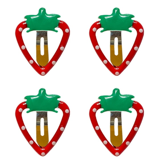 2000s Strawberry Barrettes Hair Clip Sweet Pineapple Hairpin Ponytail Holder Grape 2000s Hair Clip for Women